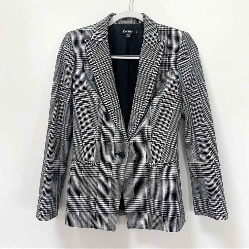 DKNY vintage houndstooth blazer